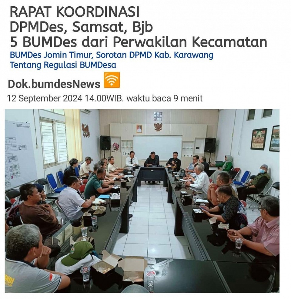Rapat Koordinasi BUMDesa